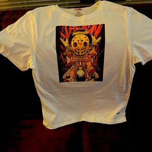 Levi T-shirt with a kid Friday the 13th Jason on it